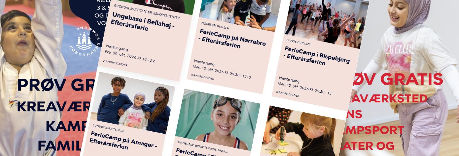 FerieCamp i skolernes efterårsferie - illustration